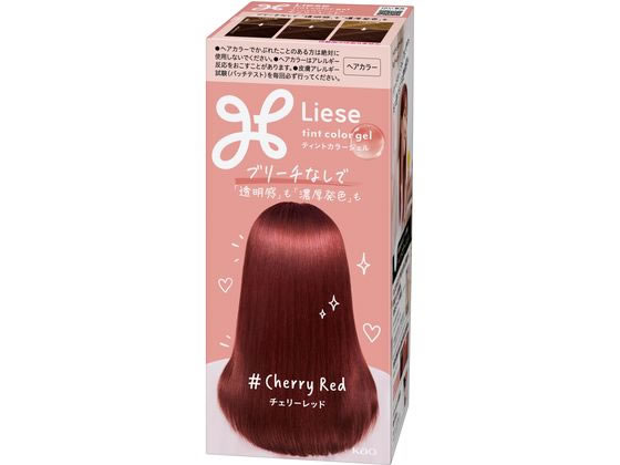 >KAO リーゼ ティントカラージェル チェリーレッド 191mL 1個（ご注文単位1個）【直送品】