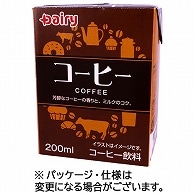 南日本酪農協同 デーリィ コーヒー 200ml 紙パック 24本/箱 ※軽（ご注文単位1箱）【直送品】