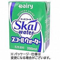 南日本酪農協同 デーリィ スコールウォーター 200ml 紙パック 24本/箱 ※軽（ご注文単位1箱）【直送品】