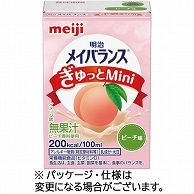 明治 メイバランスぎゅっとMini ピーチ味 100ml 紙パック 24本/箱 ※軽（ご注文単位1箱）【直送品】