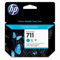 HP HP711 インクカートリッジ シアン 29ml 染料系 CZ134A 3個/箱（ご注文単位1箱）【直送品】