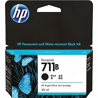 HP HP711B インクカートリッジ ブラック 38ml 3WX00A 1個（ご注文単位1個）【直送品】