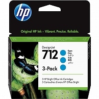 HP HP712 インクカートリッジ シアン 29ml 3ED77A 3個/箱（ご注文単位1箱）【直送品】