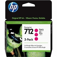 HP HP712 インクカートリッジ マゼンタ 29ml 3ED78A 3個/箱（ご注文単位1箱）【直送品】