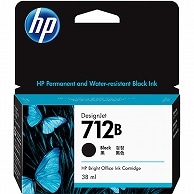 HP HP712B インクカートリッジ ブラック 38ml 3ED28A 1個（ご注文単位1個）【直送品】