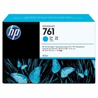 HP HP761 インクカートリッジ シアン 400ml 染料系 CM994A 1個（ご注文単位1個）【直送品】