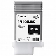 キヤノン インクタンク PFI-106MBK 顔料マットブラック 130ml 6620B001 1個（ご注文単位1個）【直送品】