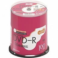 TANOSEE バーベイタム データ用DVD-R 4.7GB 1-16倍速 ホワイトワイドプリンタブル スピンドルケース DHR47JP100T2 100枚/袋（ご注文単位1袋）【直送品】