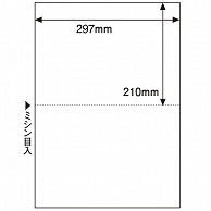 TANOSEE マルチプリンタ帳票(森林認証紙) A3 白紙 2面 500枚/箱（ご注文単位1箱）【直送品】