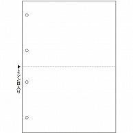 TANOSEE マルチプリンタ帳票(スーパーエコノミー) A4 白紙 2面 4穴 100枚/冊（ご注文単位1冊）【直送品】