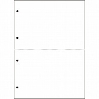 TANOSEE 汎用マルチタイププリンタ帳票 白紙 A4 2分割 4穴 500枚 5冊/箱（ご注文単位1箱）【直送品】
