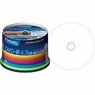 >バーベイタム データ用DVD-R 4.7GB 1-16倍速 ホワイトワイドプリンタブル スピンドルケース DHR47JP50V3 50枚/袋（ご注文単位1袋）【直送品】