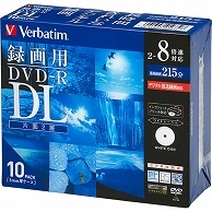 バーベイタム 録画用DVD-R DL 215分 2-8倍速 ホワイトワイドプリンタブル 5mmスリムケース VHR21HDSP10 10枚/袋（ご注文単位1袋）【直送品】