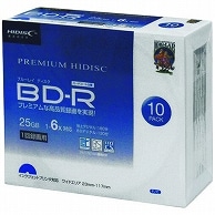 ハイディスク 録画用BD-R 130分 1-6倍速 ホワイトワイドプリンタブル 5mmスリムケース HDVBR25RP10SC 10枚/袋（ご注文単位1袋）【直送品】