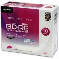 ハイディスク 録画用BD-RE 130分 1-2倍速 ホワイトワイドプリンタブル 5mmスリムケース HDVBE25NP10SC 10枚/袋（ご注文単位1袋）【直送品】