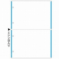 ヒサゴ マルチプリンタ帳票(森林認証紙) 複写タイプ A4 ノーカーボン ブルーライン 2面 4穴 FSCF2205 100枚/冊（ご注文単位1冊）【直送品】