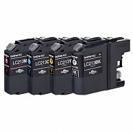 ブラザー インクカートリッジ 4色パック LC213-4PK 各色1個 1箱（ご注文単位1箱）【直送品】