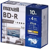 マクセル 録画用BD-R 130分 1-4倍速 ホワイトワイドプリンタブル 5mmスリムケース BRV25WPG.10S 10枚/袋（ご注文単位1袋）【直送品】