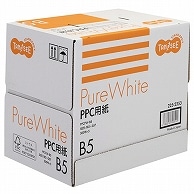 TANOSEE PPC用紙 Pure White B5 フタ無し箱 500枚 5冊/箱（ご注文単位1箱）【直送品】