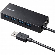 サンワサプライ HDD接続対応 USB3.2 Gen1 4ポートハブ ブラック USB-3HTV433BK 1個（ご注文単位1個）【直送品】