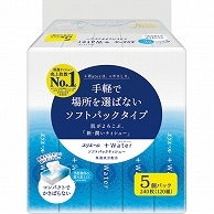 大王製紙 エリエール＋Water ソフトパックティシュー 120組 90個/箱（ご注文単位1箱）【直送品】