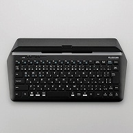 エレコム スタンド付キーボード(BT) ブラック TK-DCP01BK 1台（ご注文単位1台）【直送品】