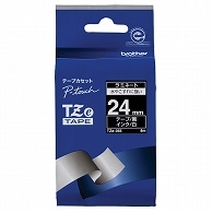 >ブラザー ピータッチ TZeテープ ラミネートテープ 24mm 黒/白文字 TZE-355 1個（ご注文単位1個）【直送品】