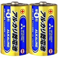 三菱電機 アルカリ乾電池 単1形 LR20N/2S 20本/箱（ご注文単位1箱）【直送品】