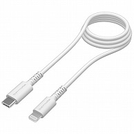 >多摩電子工業 USB Type-C to Lightningケーブル 抗菌 ホワイト 1.0m TH212LC10QW 1本（ご注文単位1本）【直送品】