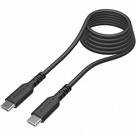 多摩電子工業 USB2.0 Type-C/Type-Cソフトケーブル 過熱防止 ブラック 2.0m TH279CC20K 1本（ご注文単位1本）【直送品】