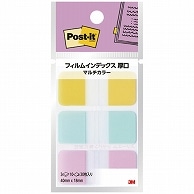 >3M ポスト・イット フィルムインデックス 厚口 マルチカラー5 40×18mm 686MC-5 3冊/袋（ご注文単位1袋）【直送品】