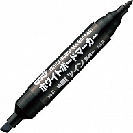 TANOSEE ホワイトボードマーカー ツイン 黒 10本/セット（ご注文単位1セット）【直送品】