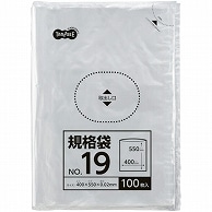 TANOSEE 規格袋 19号 0.02×400×550mm 100枚/袋（ご注文単位1袋）【直送品】