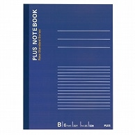 >プラス ノートブック セミB5 B罫6mm 35行 50枚 ネイビー NO-005BS 1冊（ご注文単位1冊）【直送品】