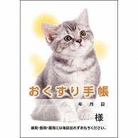 ダイオーミウラ お薬手帳(薄型) 16ページ ねこ 100冊/袋（ご注文単位1袋）【直送品】