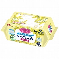 レック こころ想いからだふき 大判厚手 E90797 40枚 2個/袋（ご注文単位1袋）【直送品】