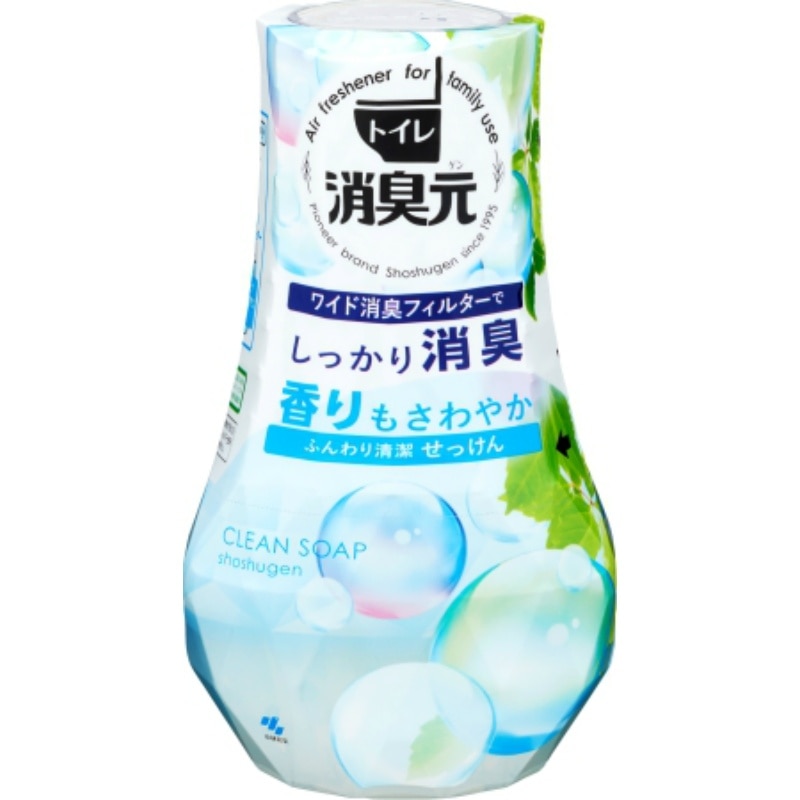 小林製薬　トイレの消臭元ふんわり清潔せっけん400ML 1個（ご注文単位1個）【直送品】