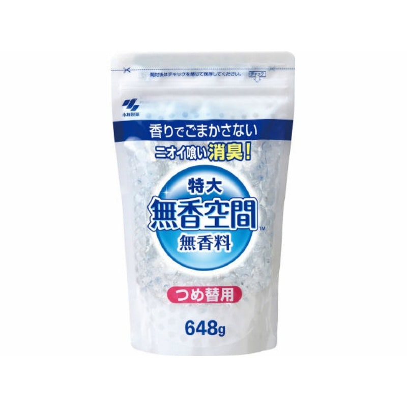 小林製薬　無香空間特大つめ替パウチ648G 1個（ご注文単位1個）【直送品】