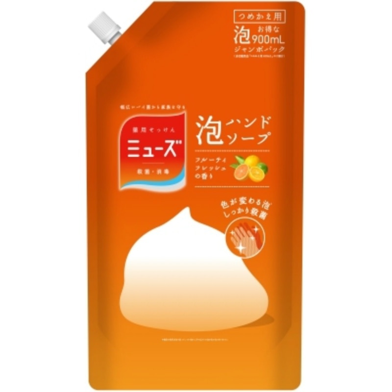 レキットベンキーザー・ジャパン　泡ミューズフルーティーFジャンボ詰替900ML 1個（ご注文単位1個）【直送品】