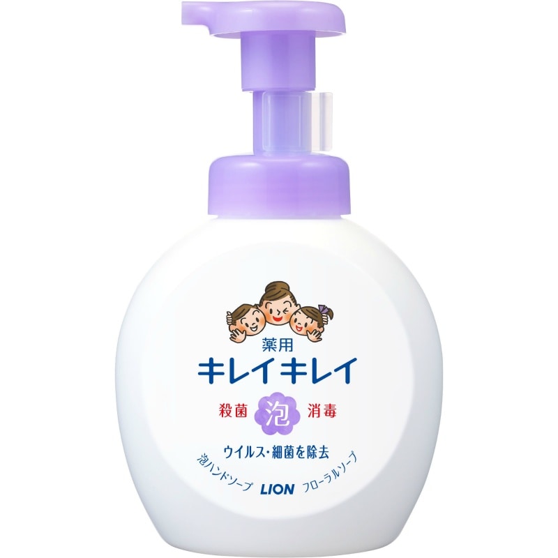 >ライオン　キレイキレイ 薬用泡ハンドソープ 本体大サイズ フローラルソープの香り500ML 1個（ご注文単位1個）【直送品】