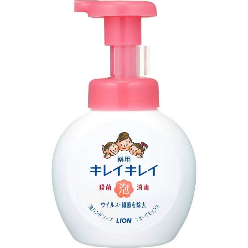 ライオン　キレイキレイ薬用泡ハンドソープ　フルーツミックス　ポンプ250ML 1個（ご注文単位1個）【直送品】