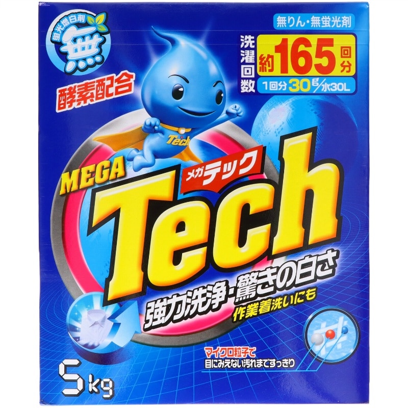 トイレタリージャパンインク　メガテック大型洗剤5KG 1個（ご注文単位1個）【直送品】