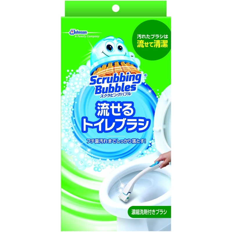 ジョンソン　スクラビングバブルシャット流せるトイレブラシ本体 1個（ご注文単位1個）【直送品】