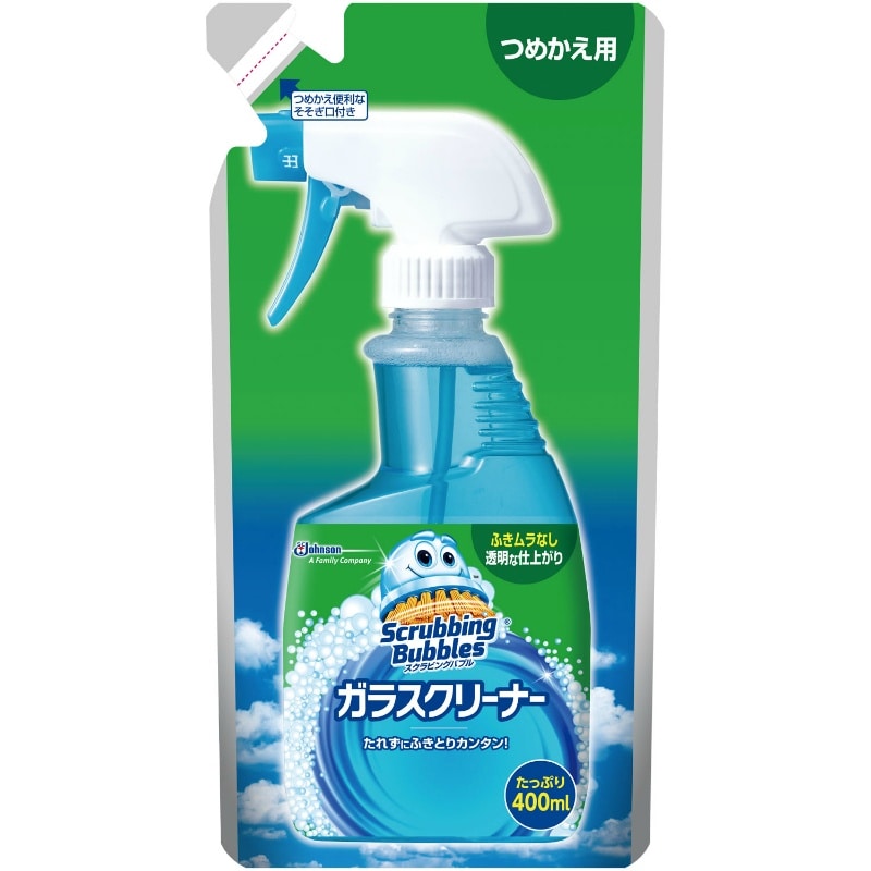 ジョンソン　スクラビングバブルガラスクリーナー詰替400ML 1個（ご注文単位1個）【直送品】