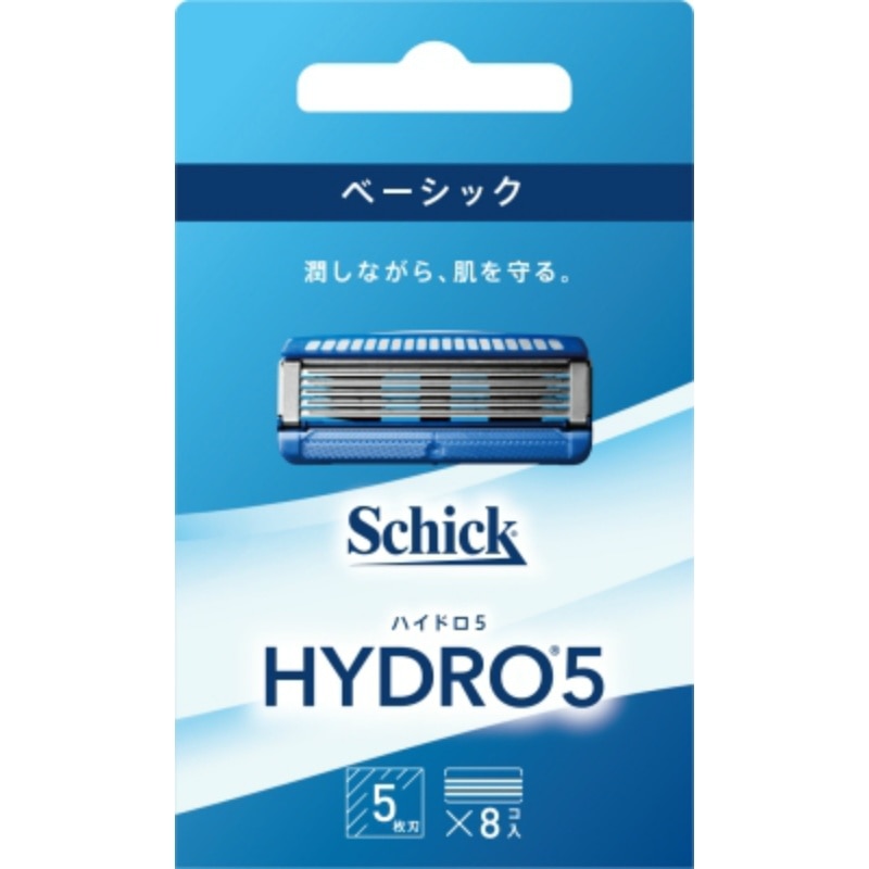 シック・ジャパン　ハイドロ5ベーシック替刃　8個入 1個パック（ご注文単位1パック）【直送品】