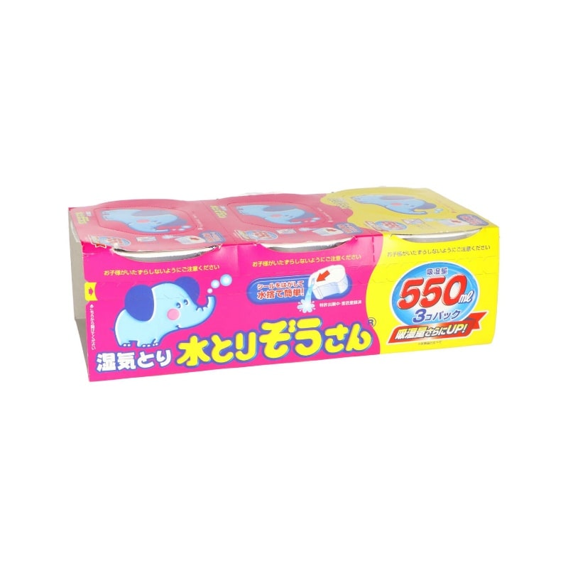 オカモト　水とりぞうさん550ML　3個入 1パック（ご注文単位1パック）【直送品】