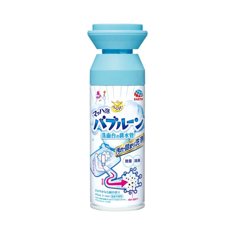 アース製薬　らくハピ　バブルーン　洗面台の排水管　200ML 1個（ご注文単位1個）【直送品】