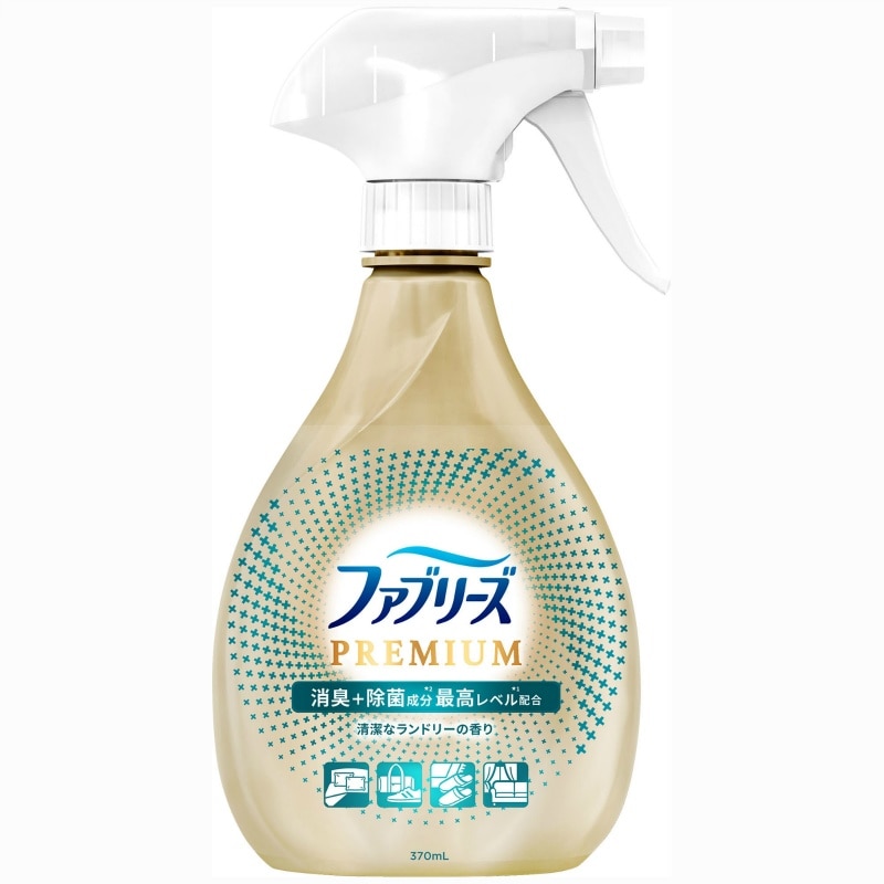 P＆Gジャパン合同会社　ファブリーズW除菌＋消臭　プレミアム　清潔なランドリーの香り本体370ML 1個（ご注文単位1個）【直送品】