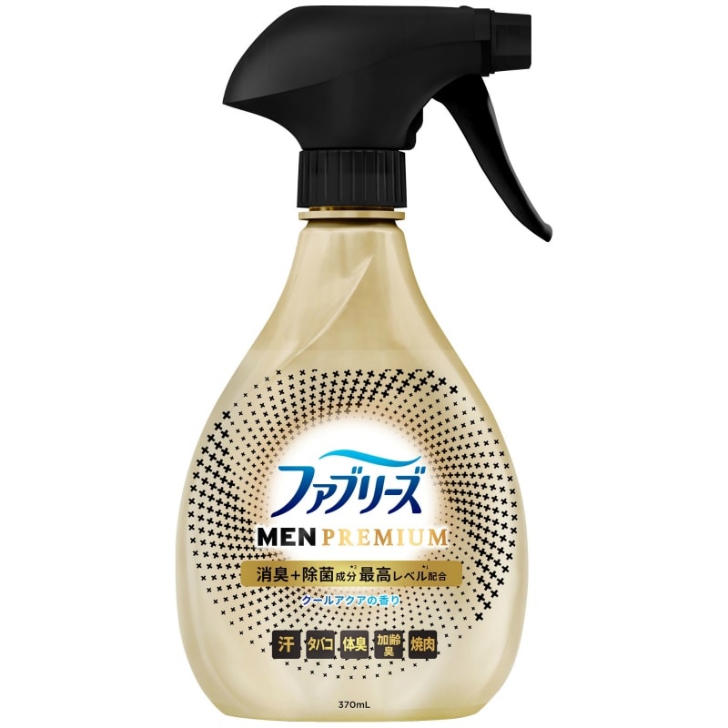 P＆Gジャパン合同会社　ファブリーズW除菌＋消臭　プレミアムメン　クールアクアの香り　本体370ML 1個（ご注文単位1個）【直送品】