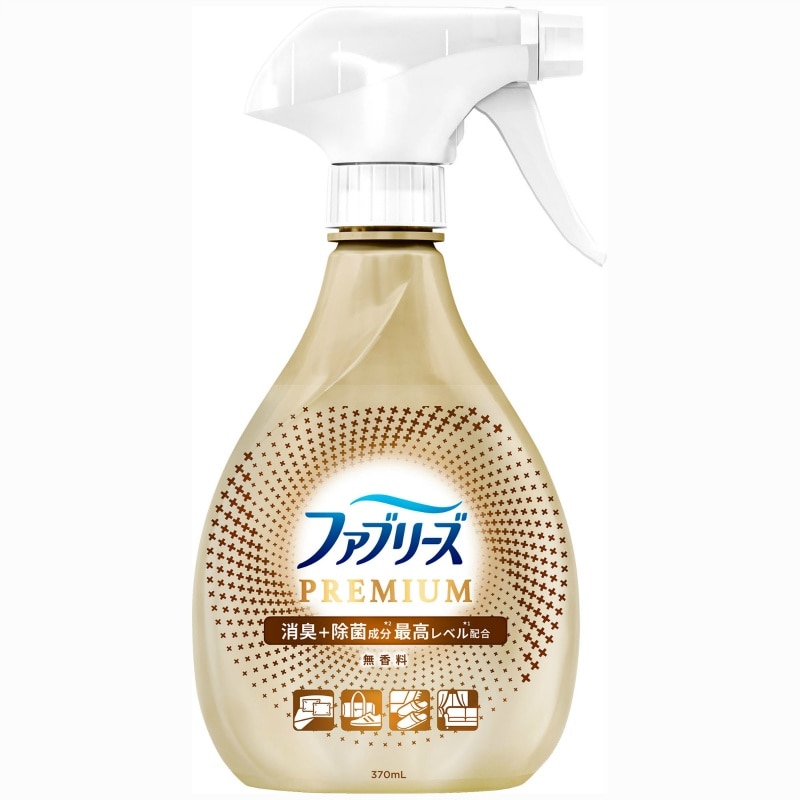 P＆Gジャパン合同会社　ファブリーズW除菌＋消臭　プレミアム　無香料　本体370ML 1個（ご注文単位1個）【直送品】